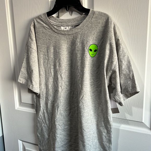 BP. Knit Oversize Tee, Size Small in Grey Light Hthr Alien...MSRP $29 - Picture 2 of 3